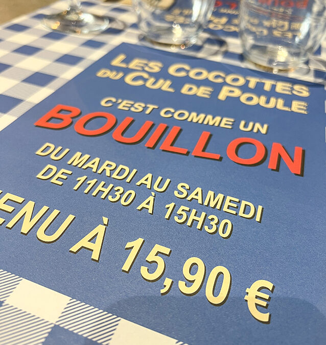 « le bouillon » des Cocottes du Cul de poule