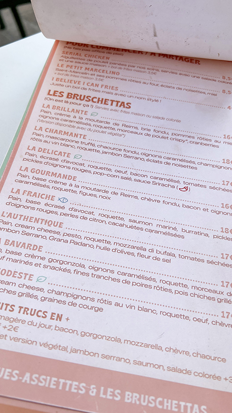 Celeste bar à bruschetta reims