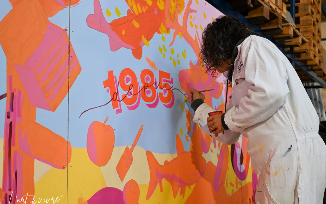 La fresque du Comptoir des Peintures